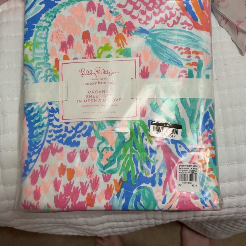 Lilly Pulitzer Colorful Mermaid Sheet Set